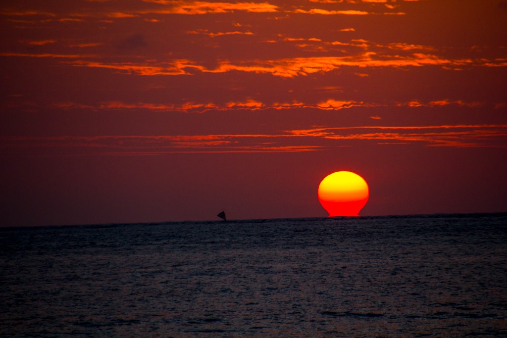 When sun goes down in Bali